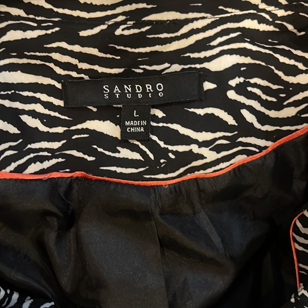 Sandro- Leopard Spring Coat - Picture 5 of 5